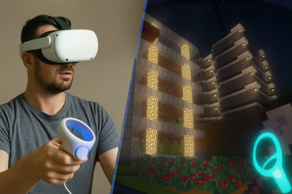 Born Too Early to Explore Minecraft in VR, But Just in Time for VR Meetings in Teams